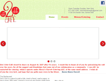 Tablet Screenshot of dot2dotcafe.com